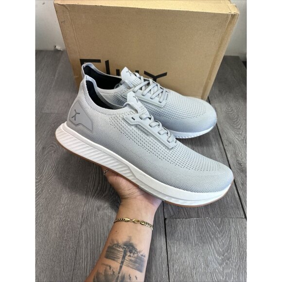 Flux Adapt Run Waterproof Lunar Gray Mens Size 13 Athletic Walking Knit Shoes